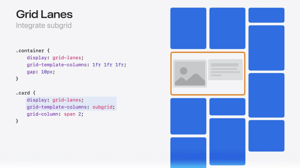 grid lanes стилизация сетки элементов по-новому